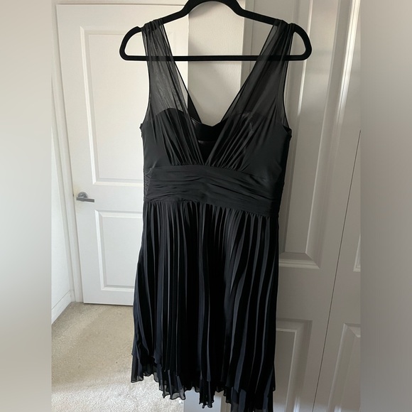 Selina Studio | Black Pleated Mini Dress | Size Medium - Picture 4 of 8